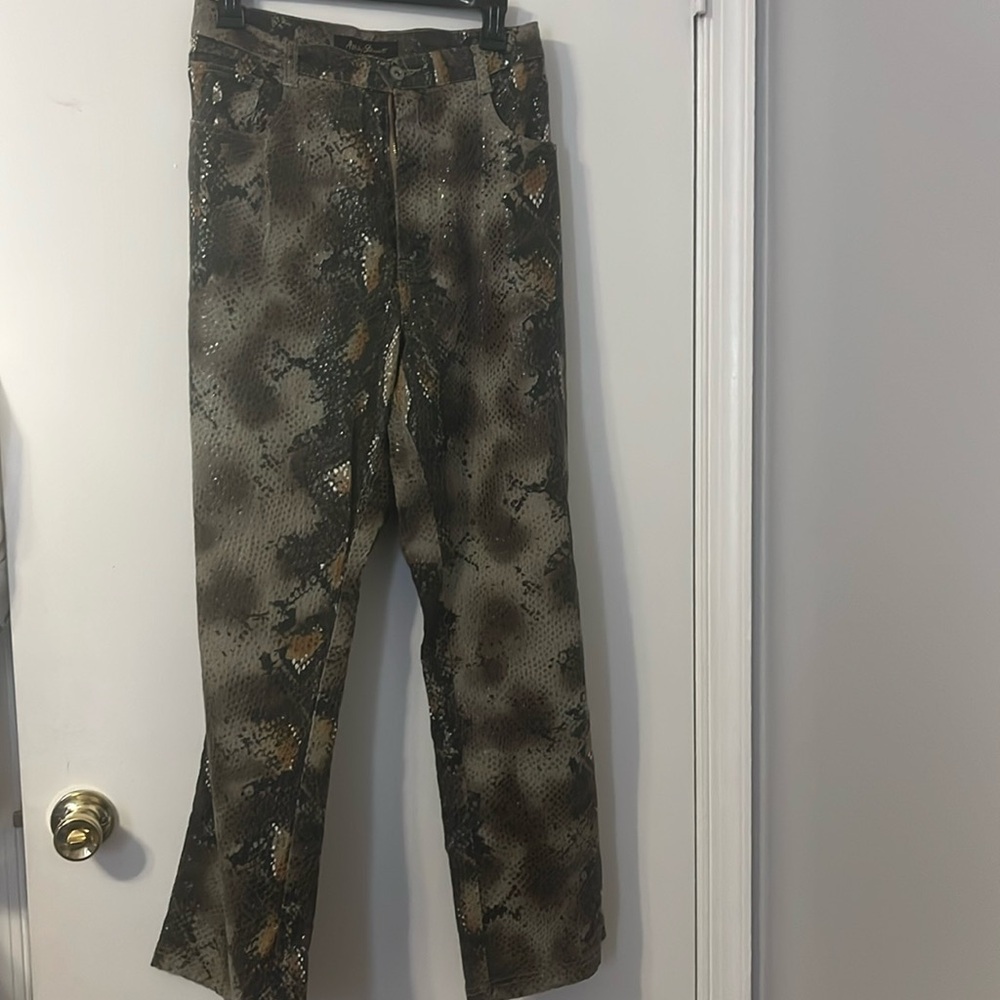 Ashley Stewart Snake Skin Print Pants Size 16W